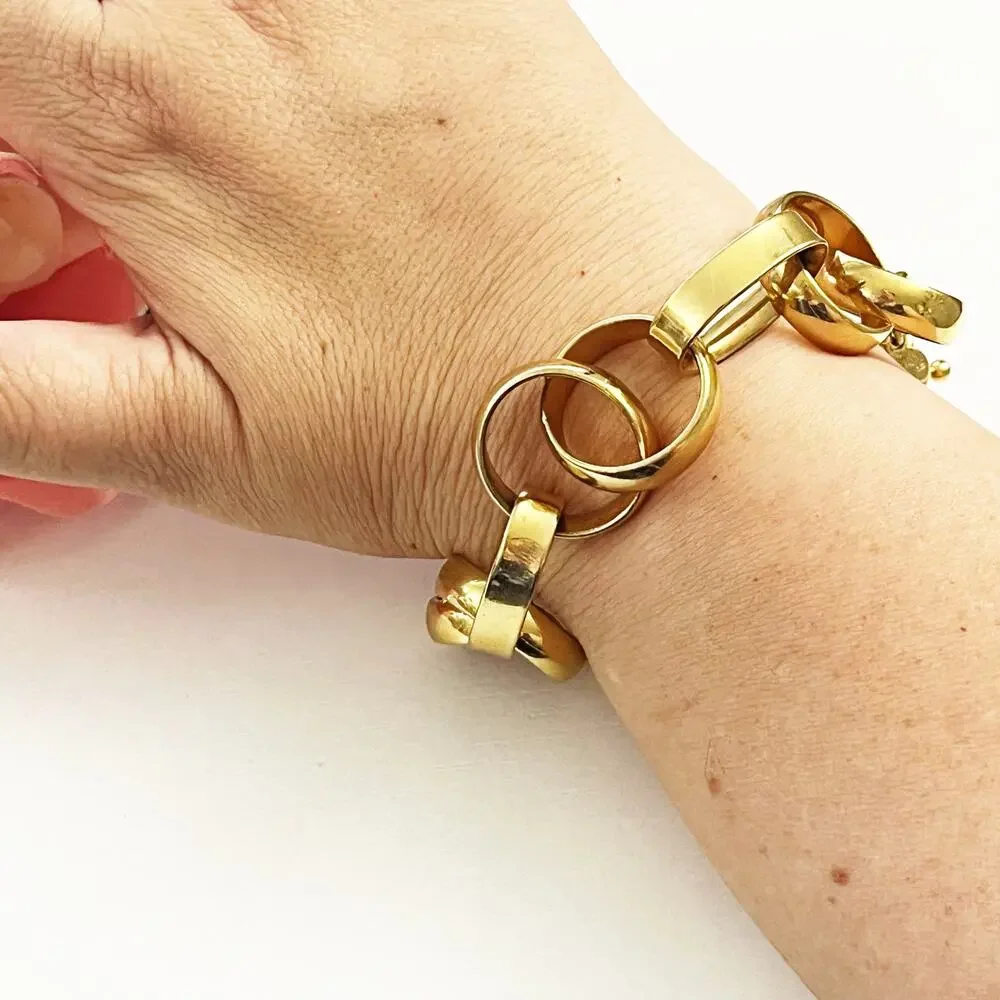 J. Crew Chunky Gold Tone Chain Bracelet